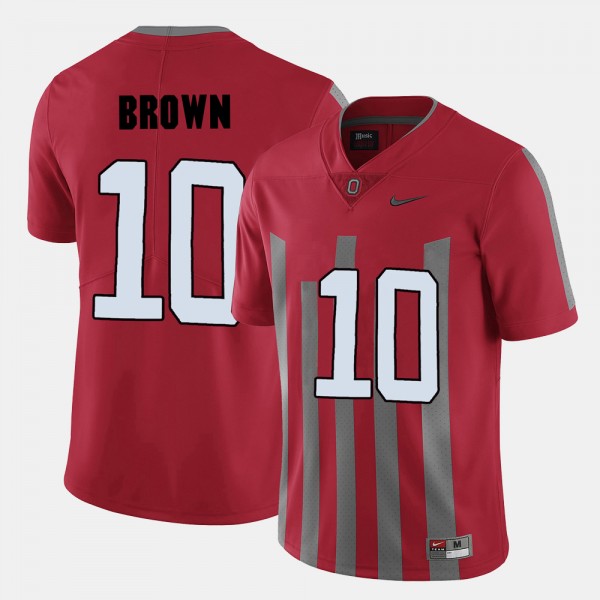 Ohio State Buckeyes CaCorey Brown Men's #10 Red College Football Jersey 2404OIMA1